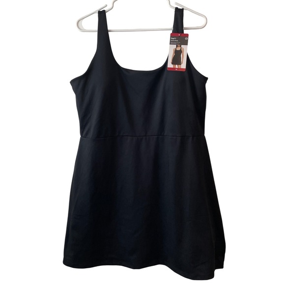GapFit Dresses & Skirts - GapFit Active Dress Women XL Black NEW Shelf Bra Inner Shorts Pickleball Sporty